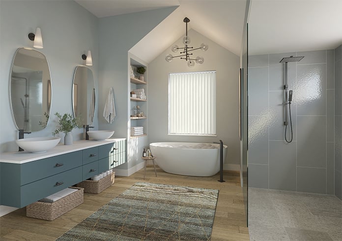 Sorrento (Blackout), Stone - Vertical Blind - Image 6